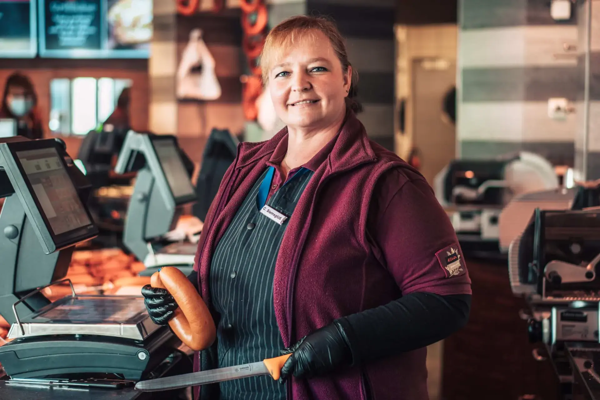 Carola an der Frischetheke